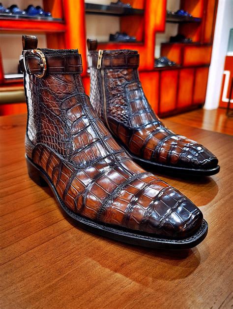 replica alligator boots|genuine alligator boots.